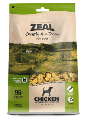 Zeal Canada Gently Air-Dried Grain Free Chicken Recipe Dog Food