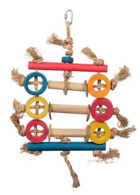 HARI Bamboo Ring Abacus Small Bird Toy