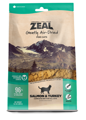 Zeal Canada Gently Air-Dried Grain Free Salmon & Turkey Recipe Cat Food - 14oz