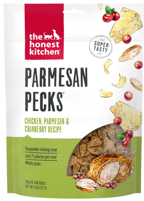 The Honest Kitchen Parmesan Pecks Chicken, Parmesan & Cranberry Dog Treats - 8oz
