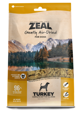 Zeal Canada Gently Air-Dried Grain Free Turkey Recipe Dog Food