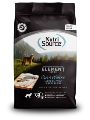 NutriSource Element Series Open Waters Haddock, Trout & Duck Blend With Wholesome Grains Dry Dog Food