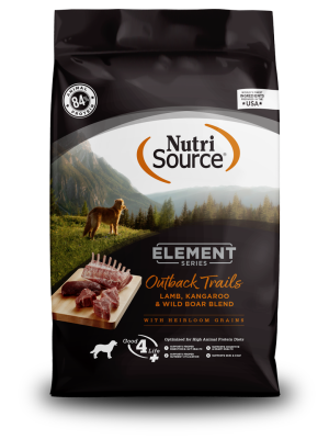 NutriSource Element Series Outback Trails Lamb, Kangaroo & Wild Boar Blend With Wholesome Grains Dry Dog Food