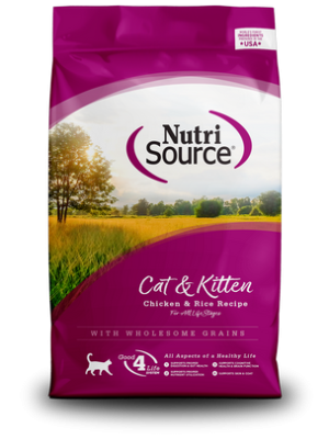 NutriSource Cat & Kitten Chicken & Rice Recipe With Wholesome Grains Dry Cat Food