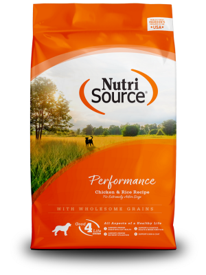 NutriSource Performance Chicken & Rice Recipe with Wholesome Grains Dry Dog Food - 40 lbs