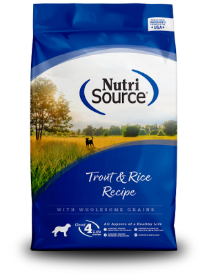 NutriSource Trout & Rice Recipe with Wholesome Grains Dry Dog Food