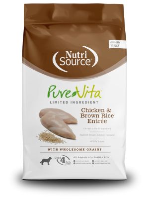 NutriSource PureVita Limited Ingredient Chicken & Brown Rice Entree Dry Dog Food