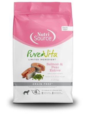 NutriSource PureVita Limited Ingredient Grain Free Salmon and Peas Entree Dry Dog Food
