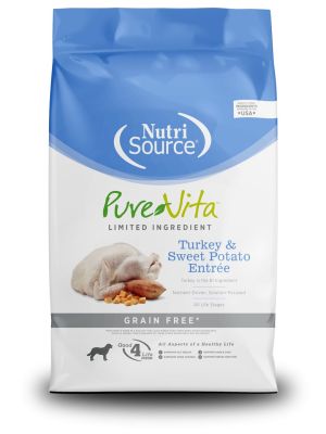 NutriSource PureVita Limited Ingredient Grain Free Turkey & Sweet Potato Entree Dry Dog Food