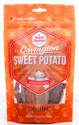 This & That Snack Station Covington Sweet Potato Apple & Oatmeal Dehydrated Dog Treat