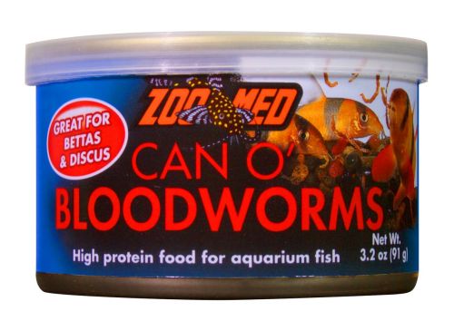Zoo Med Can O Bloodworms Fish Food - 3.2oz