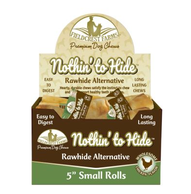 Fieldcrest Farms Nothin To Hide Chicken Roll Dog Chew - 24ct