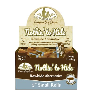 Fieldcrest Farms Nothin To Hide Beef Roll Dog Chew - 24ct
