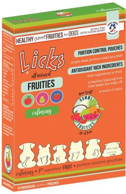 Licks Calming Gummi Fruities 10 Pack