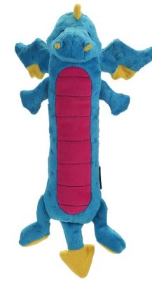 GoDog Skinny Dragons Chew Guard Plush Dog Toy