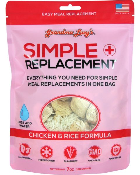 Grandma Lucy's Simple Replacement Chicken Freeze-Dried Dog & Cat Meal Replacement - 7oz
