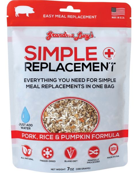 Grandma Lucy's Simple Replacement Pork Freeze-Dried Dog & Cat Meal Replacement - 7oz