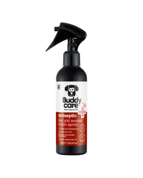 Buddycare Antiseptic First Aid Wound & Skin Spray for Dogs & Cats - 6.76 fl oz (200 ml)