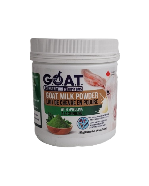 Happy Days Dairies Goat Milk Powder with Spirulina for Dogs - 250g