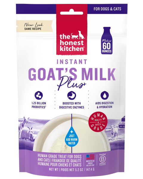 The Honest Kitchen Instant Goat's Milk Plus for Dogs & Cats