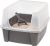Iris Open Top Cat Litter Box with Shield 