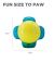 Outward Hound Tennis Maze Craze Puzzle Dog Toy
