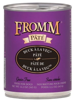 Fromm Grain-Free Duck Pate Canned Dog Food 12 x 12oz