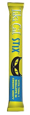 Tiki Cat Stix Grain-Free Tuna & Scallops in Creamy Gravy Mousse Lickable Cat Treats - Sample