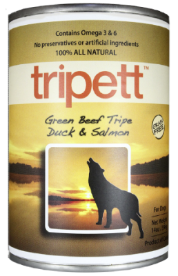 PetKind Tripett Green Beef Tripe w/Duck & Salmon Canned Dog Food