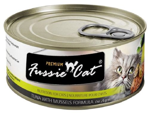 Fussie Cat Premium Tuna With Mussels Recipe In Aspic Canned Cat Food - 24 x 2.82oz