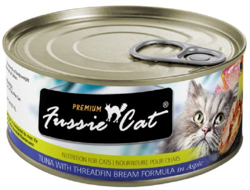 Fussie Cat Premium Tuna With Threadfin Bream Recipe In Aspic Canned Cat Food - 24 x 2.82oz