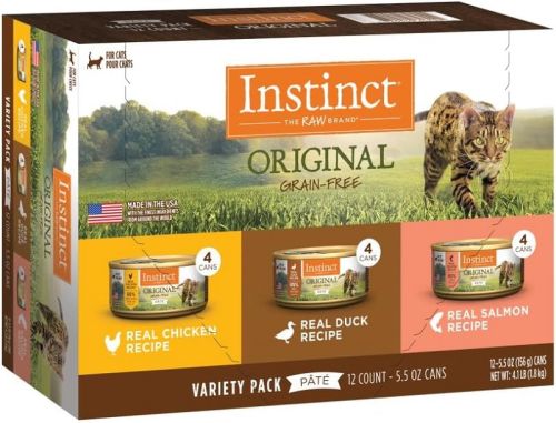 Instinct Original Grain Free Variety Pack Canned Cat Food - 12 x 5.5oz