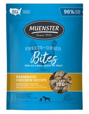 Muenster Bites Chicken Recipe Freeze-Dried Dog Food - 142g