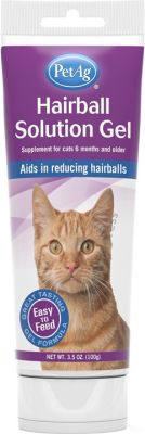 PetAg Hairball Solution Gel for Cats 3.5oz