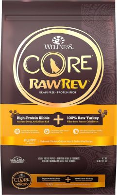 Wellness CORE RawRev Natural Grain Free Puppy Original with Freeze Dried Turkey Dry Dog Food