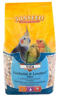 SUNSEED Vita Sunscription Cockatiels & Lovebirds Food