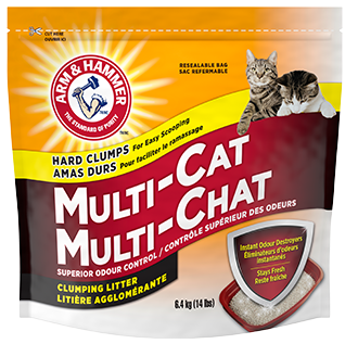 Arm & Hammer Multi-Cat Re-Sealable Bag Cat Litter - 6.4kg (14lb)