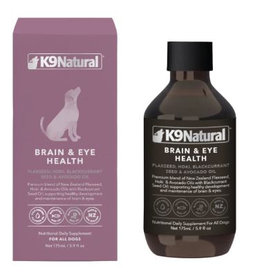 K9 Natural Brain & Eye Health Oil Daily Supplement For Dogs - 175ml 