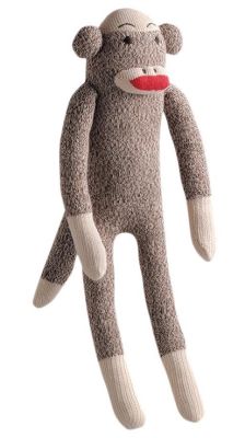 Multipet Sock Pals Monkey Plush Dog Toy - 10"