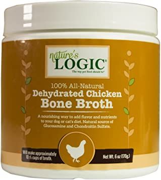 Nature's Logic Dehydrated Chicken Bone Broth for Dogs & Cats - 6oz