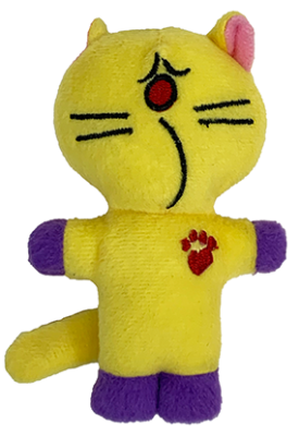 Multipet Bowzer and Meowzer Purrlonia 5" Plush Dog Toy
