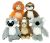 Multipet Minipet Plush Bark Buddies Assorted Dog Toy