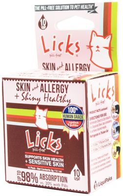 Licks Cat Skin & Allergy + Shiny Coat 10 Use