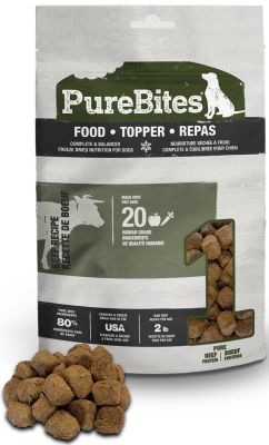 PureBites Freeze-Dried Raw Beef Dog Food or Topper