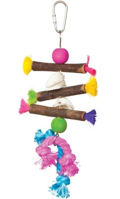 Prevue Hendryx Tropical Teasers Shells & Sticks Bird Toy