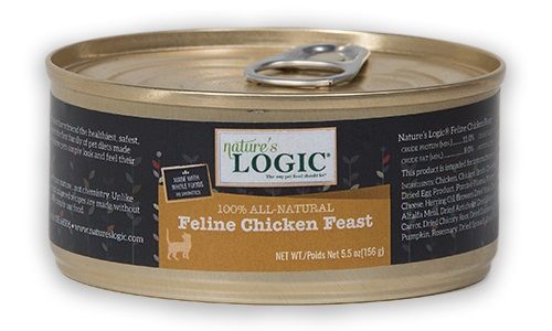 Nature's Logic Grain-Free Feline Chicken Feast Canned Cat Food 24 x 5.5oz