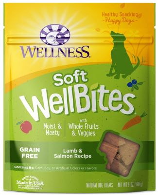 Wellness WellBites Grain-Free Lamb & Salmon Dog Treats 6oz