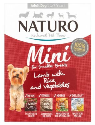 Naturo Mini Lamb with Rice & Vegetables Wet Dog Food - 7x150g