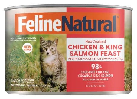 Feline Natural Grain-Free New Zealand Chicken & King Salmon Feast Canned Cat Food