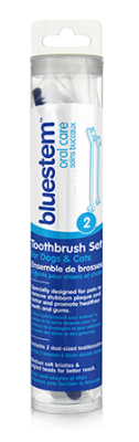 Bluestem Oral Care Toothbrush Set for Dogs & Cats (2 Pack)
